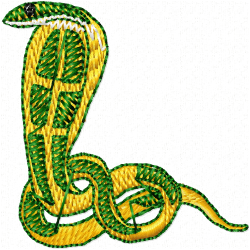 Snake Embroidery Design 3